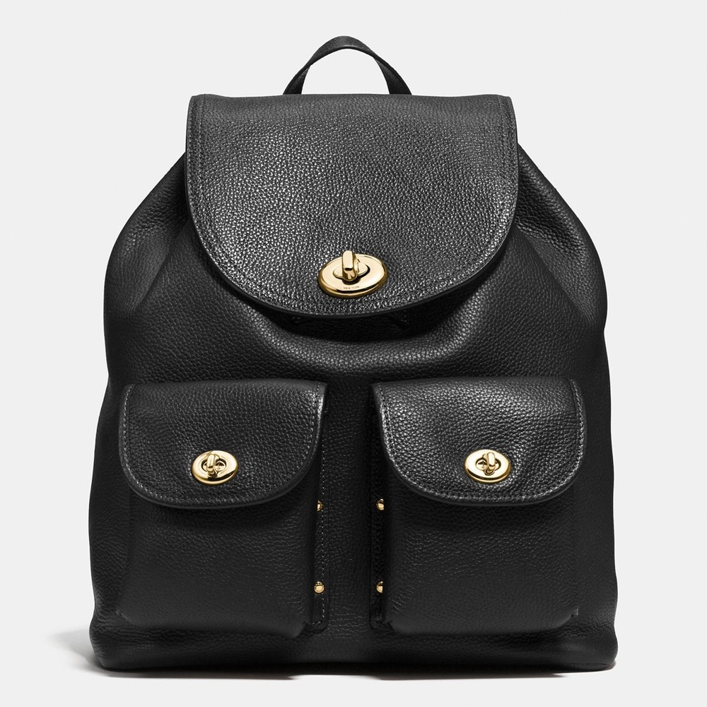 Coach turn lock backpack